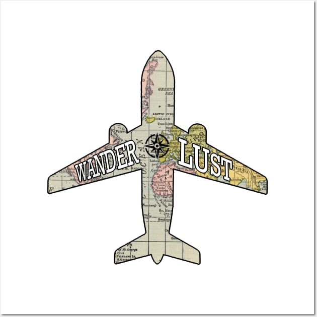 Wanderlust Airplane Wall Art by AbundanceSeed